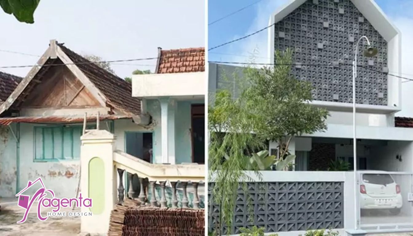 Hasil renovasi ubah rumah tua jadi modern