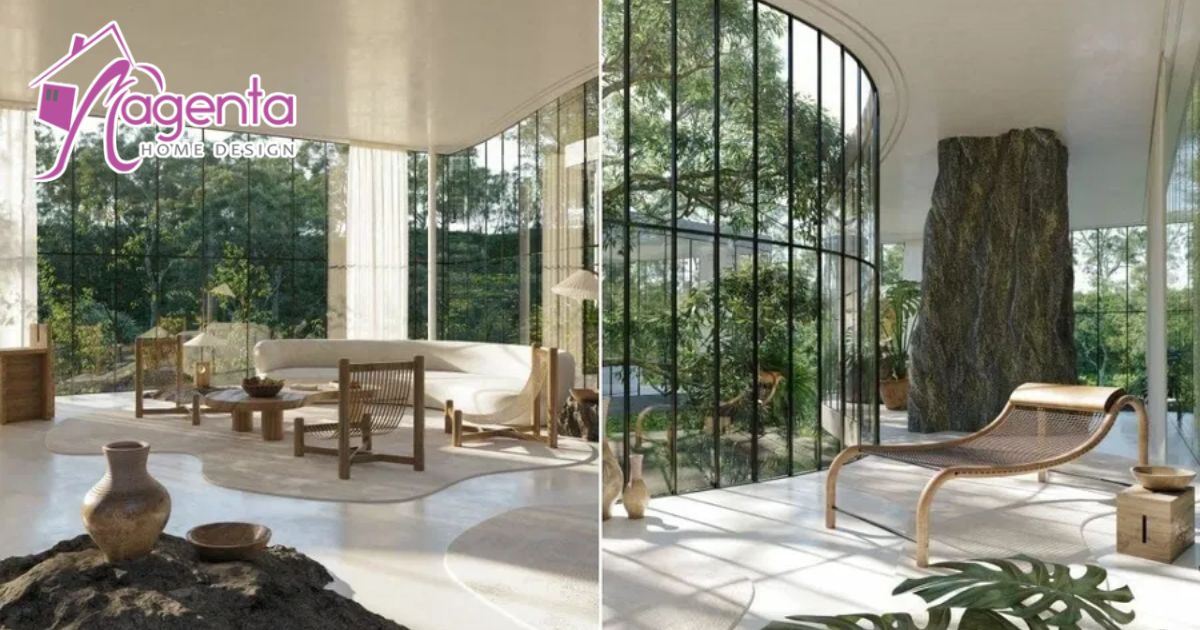 Desain ruang elegan bergaya Biofilic Interior Estetik