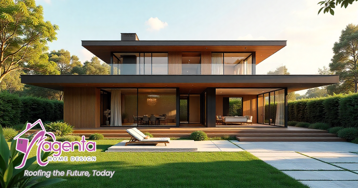 Desain modern atap rumah tumbuh masa kini